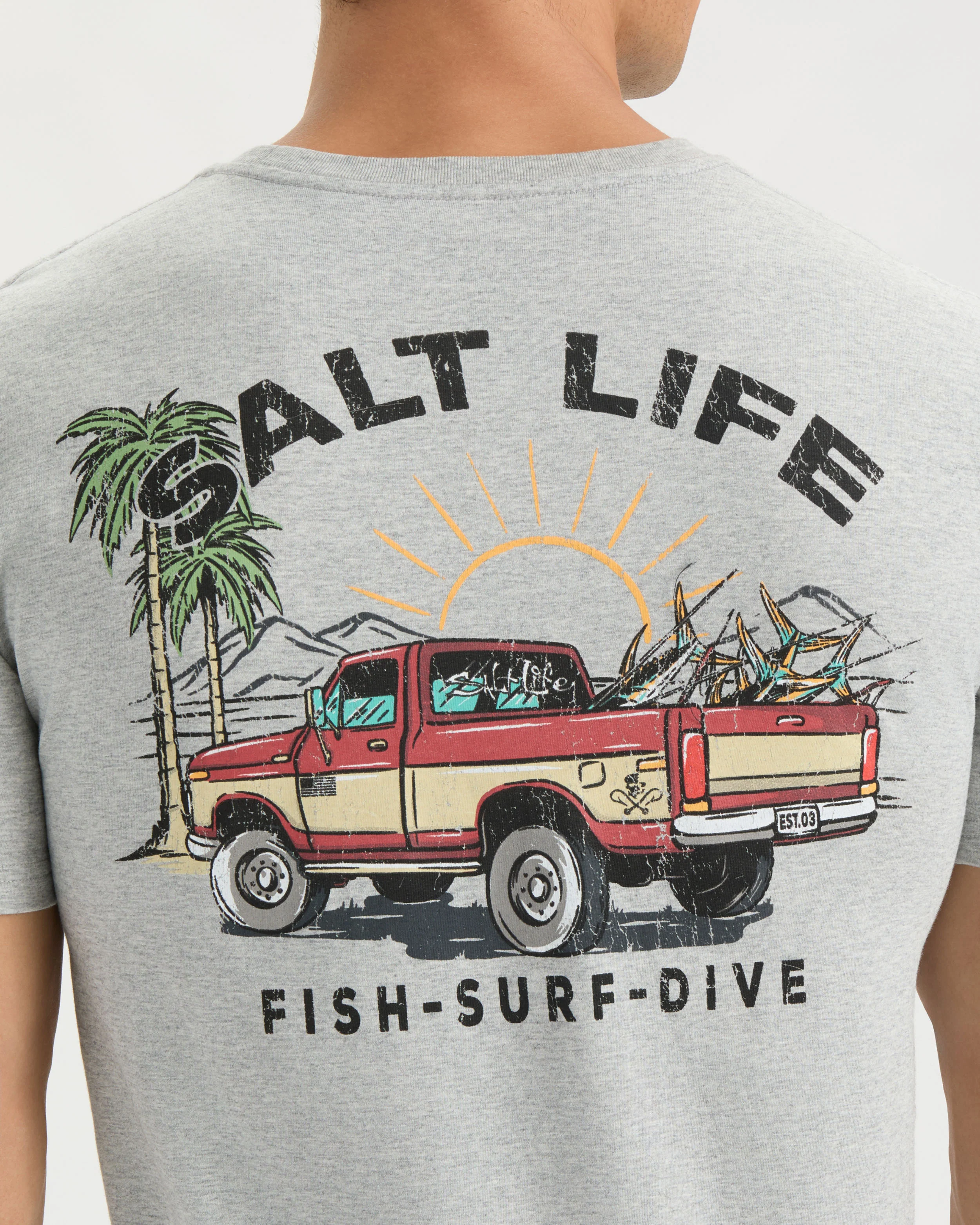 Men’s Trucks and Tail Short Sleeve Tee - Image 5