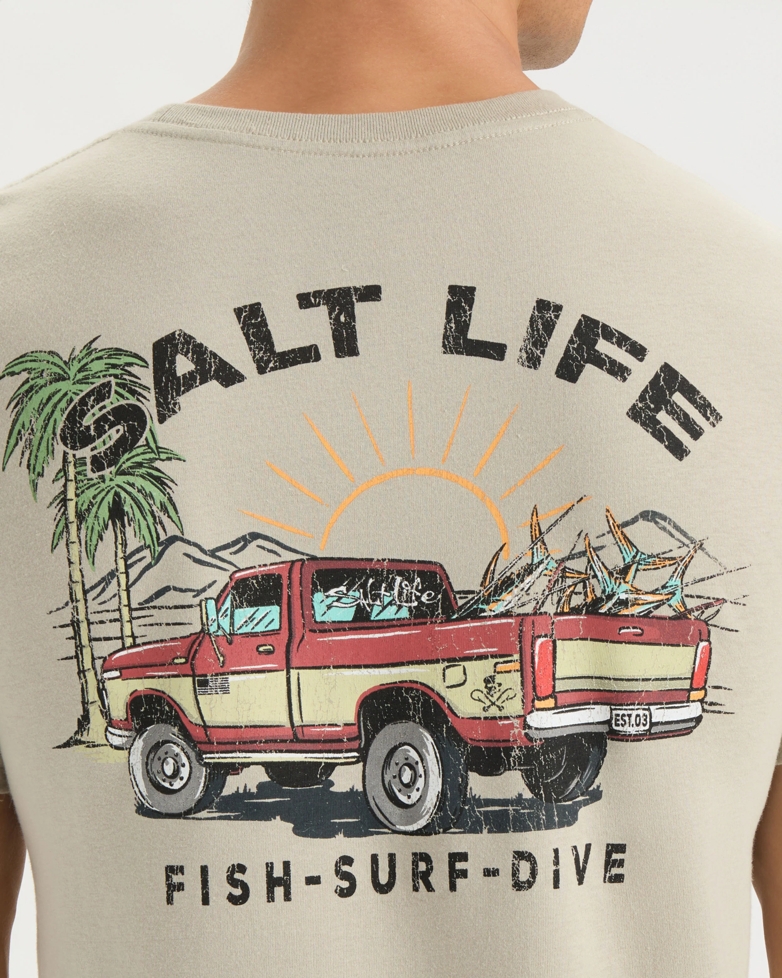 Men’s Trucks and Tail Short Sleeve Tee - Image 5