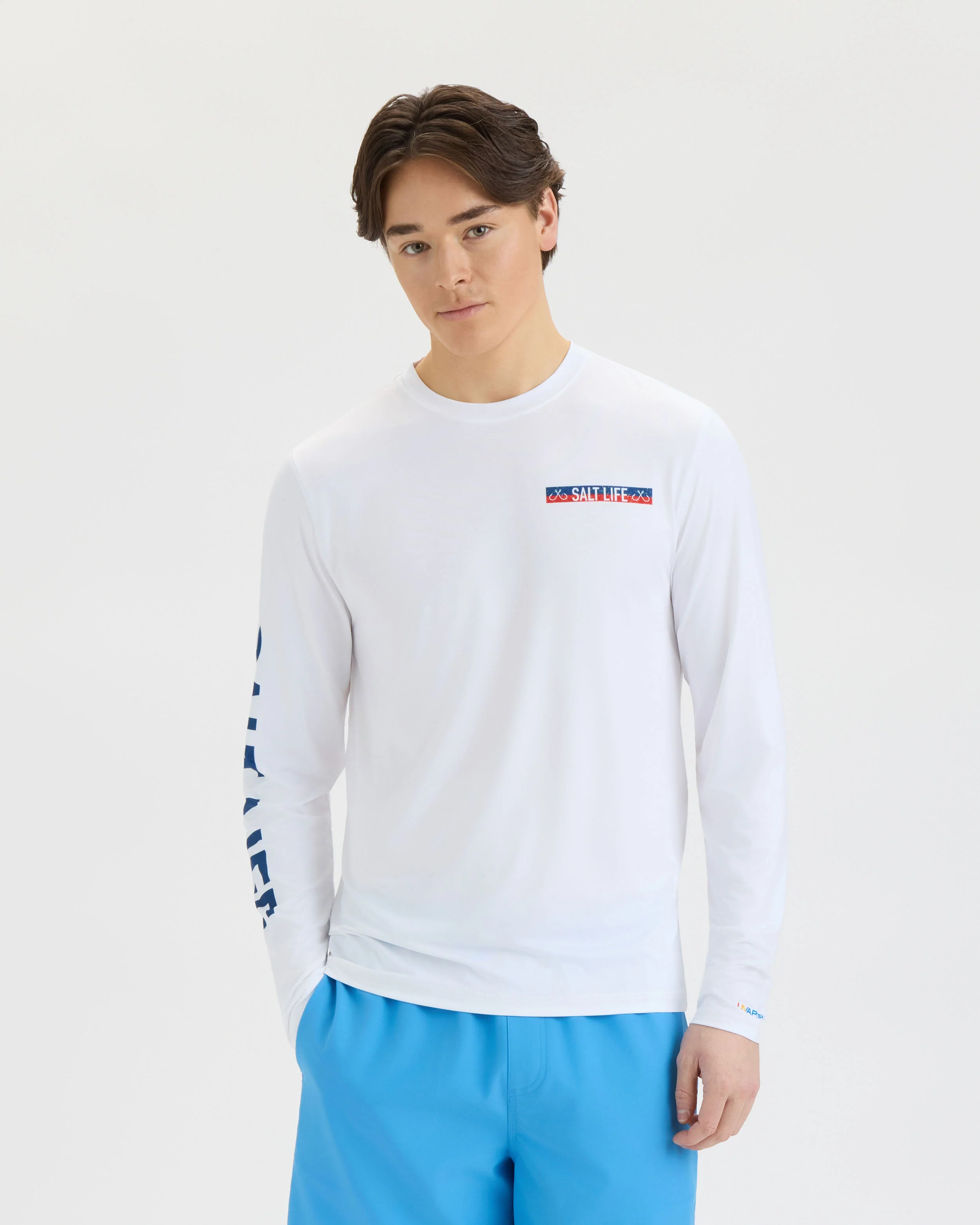 Men’s Tuna Tournament Long Sleeve SLX Performance Tee - Image 2