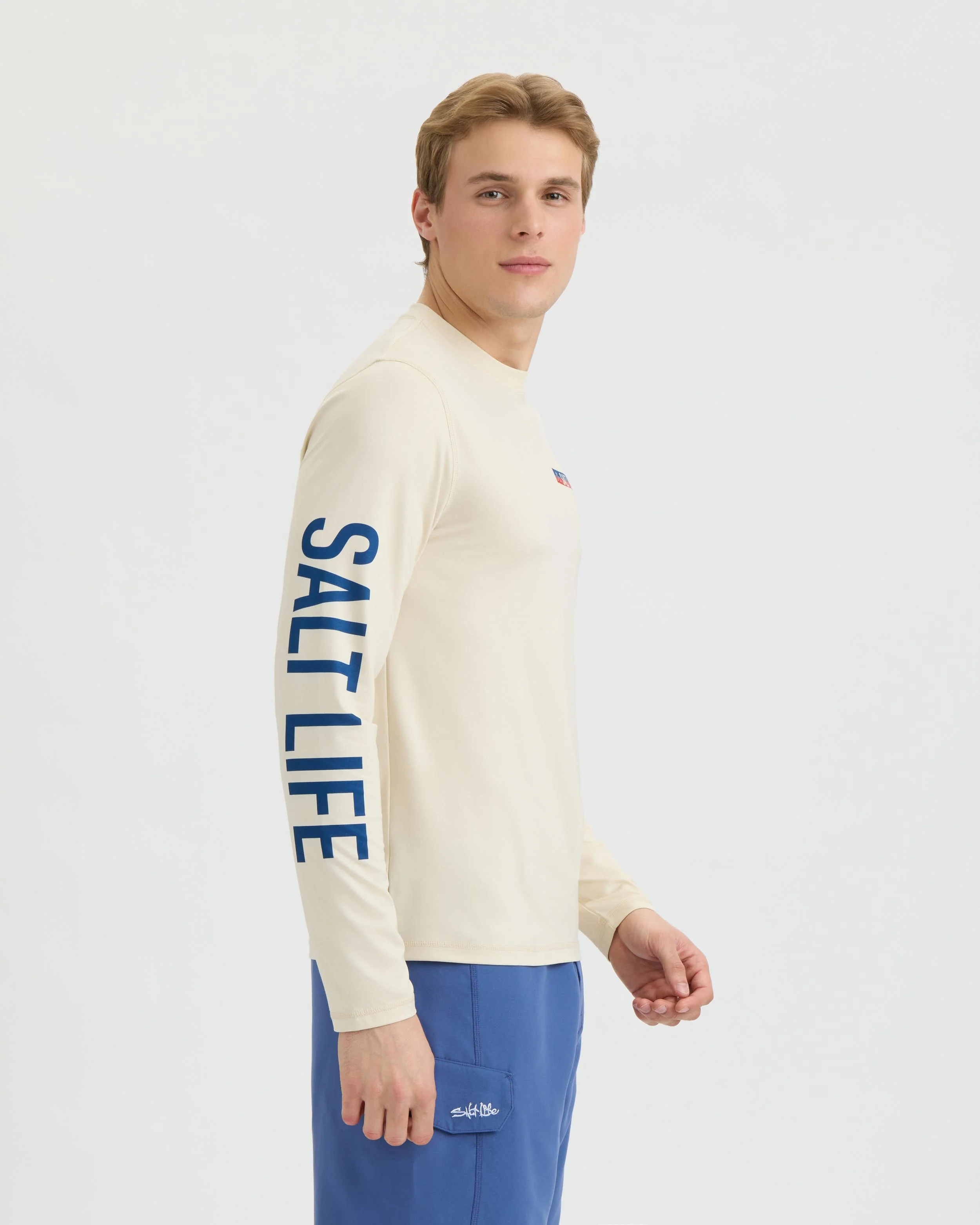 Men’s Tuna Tournament Long Sleeve SLX Performance Tee - Image 3