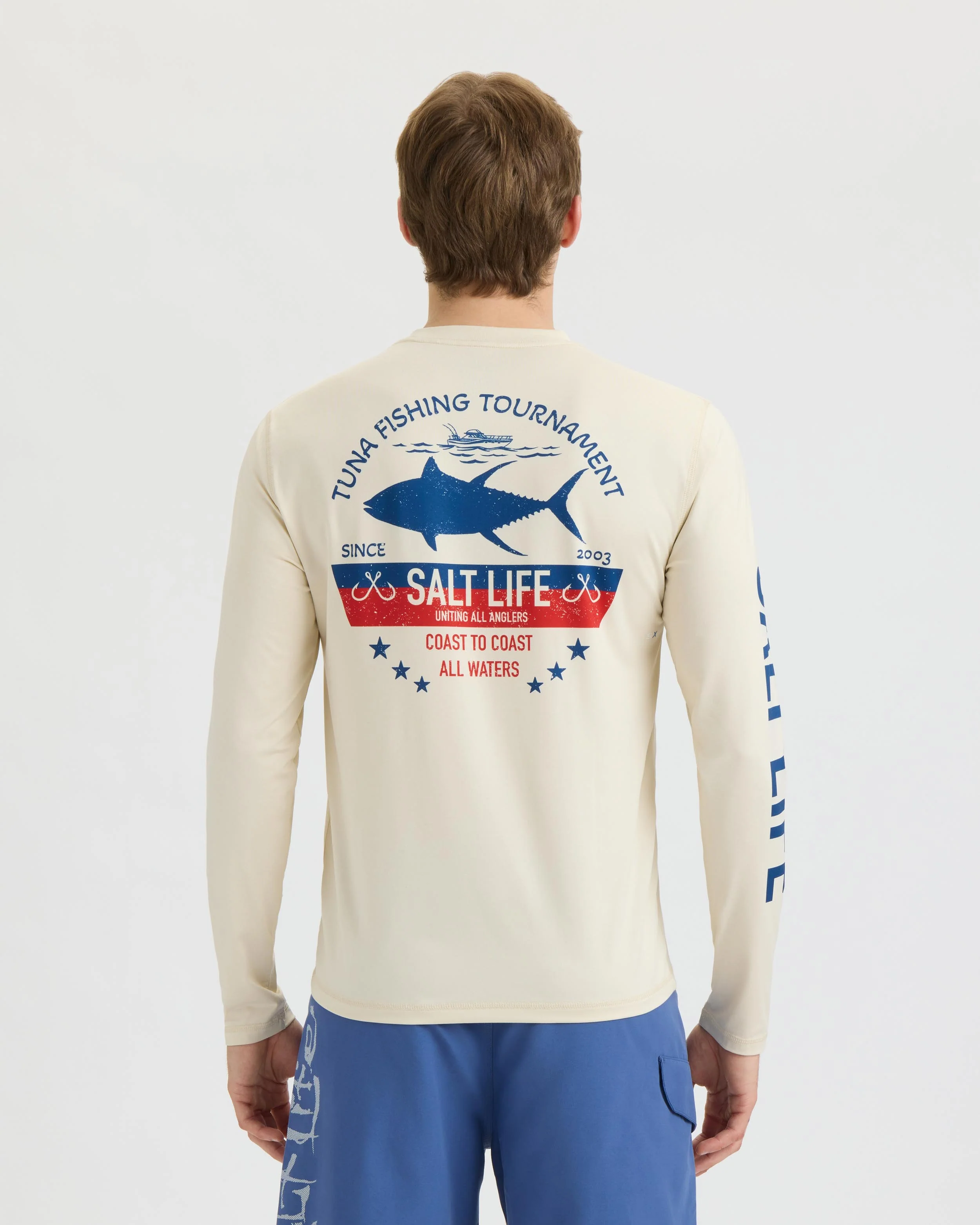 Men’s Tuna Tournament Long Sleeve SLX Performance Tee - Image 4
