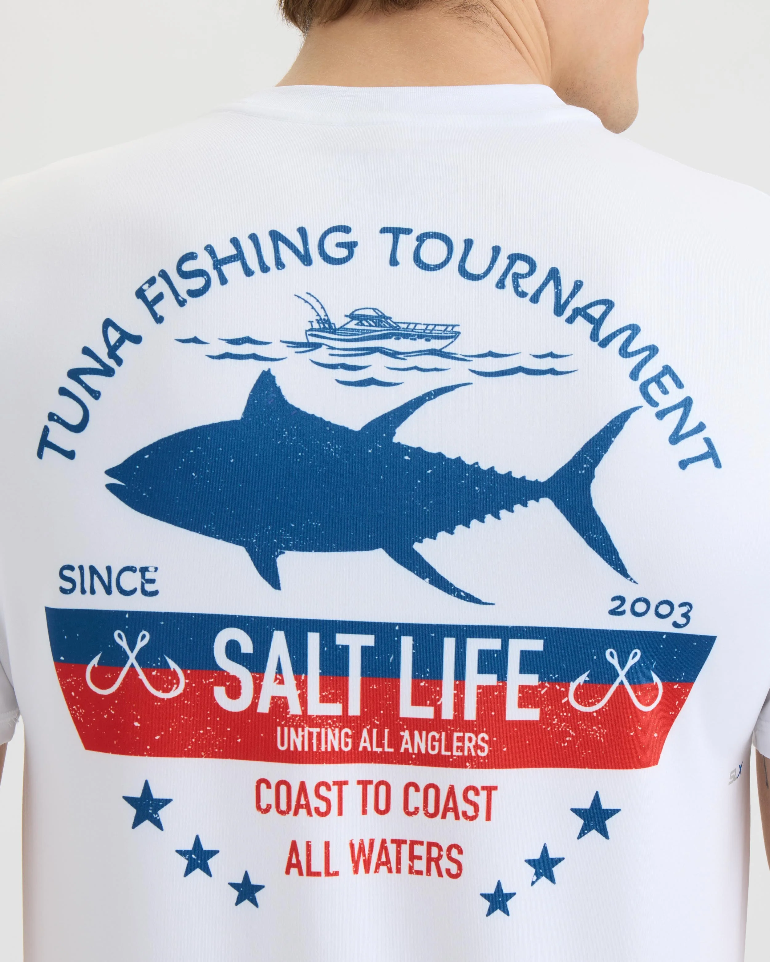 Men’s Tuna Tournament SLX Performance Short Sleeve Tee - Image 5