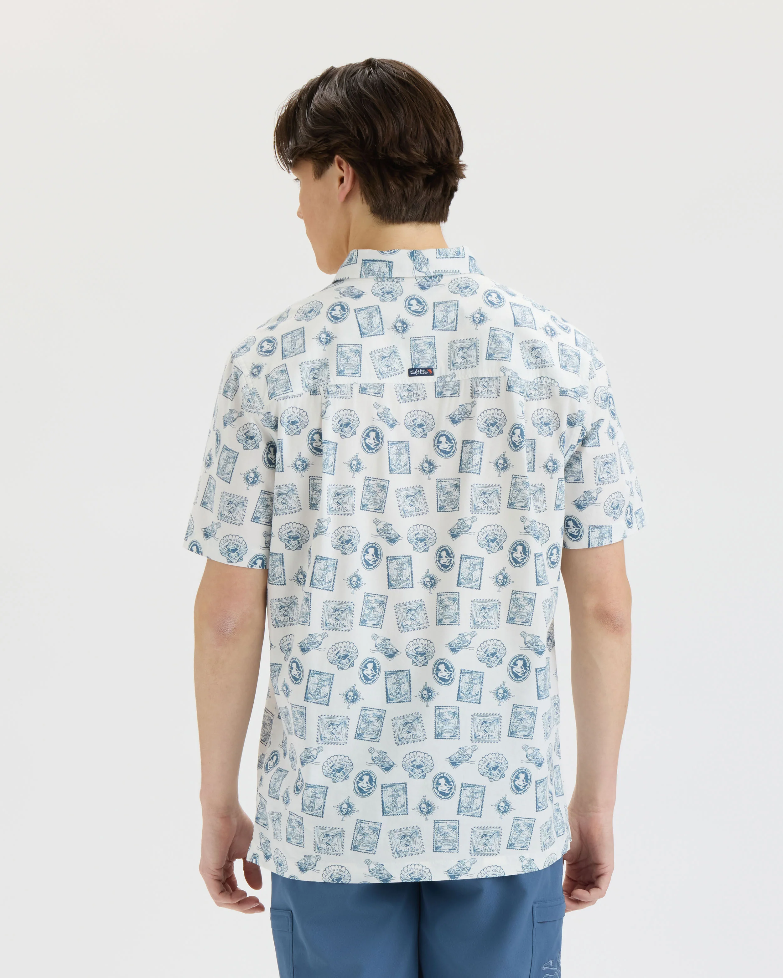 Men’s Voyager’s Stamps Performance Woven Shirt - Image 4