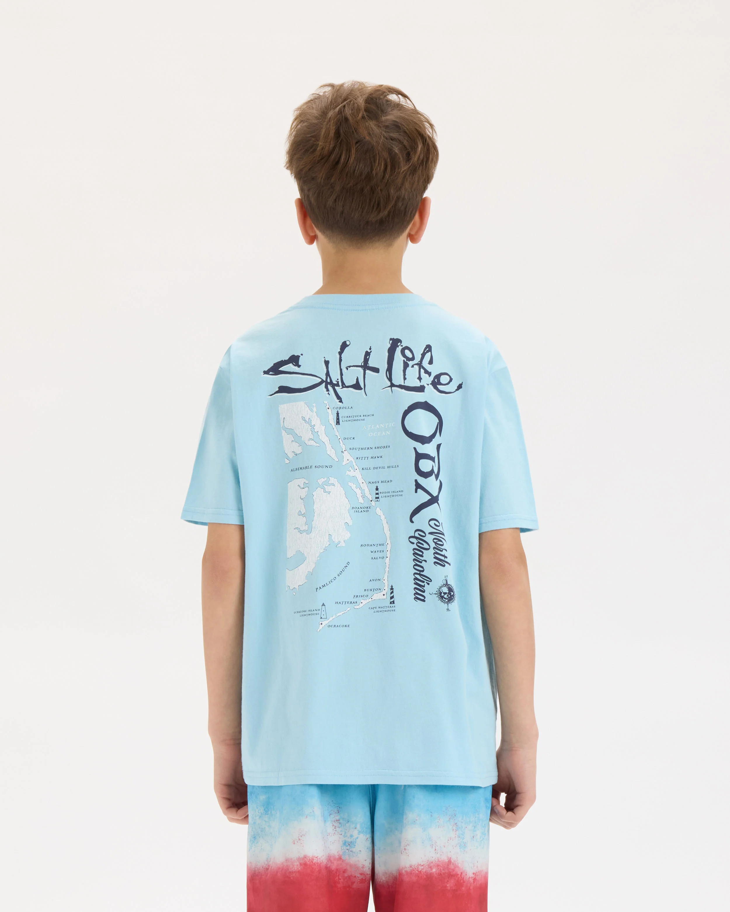 Youth OBX Map Short Sleeve Tee - Image 4
