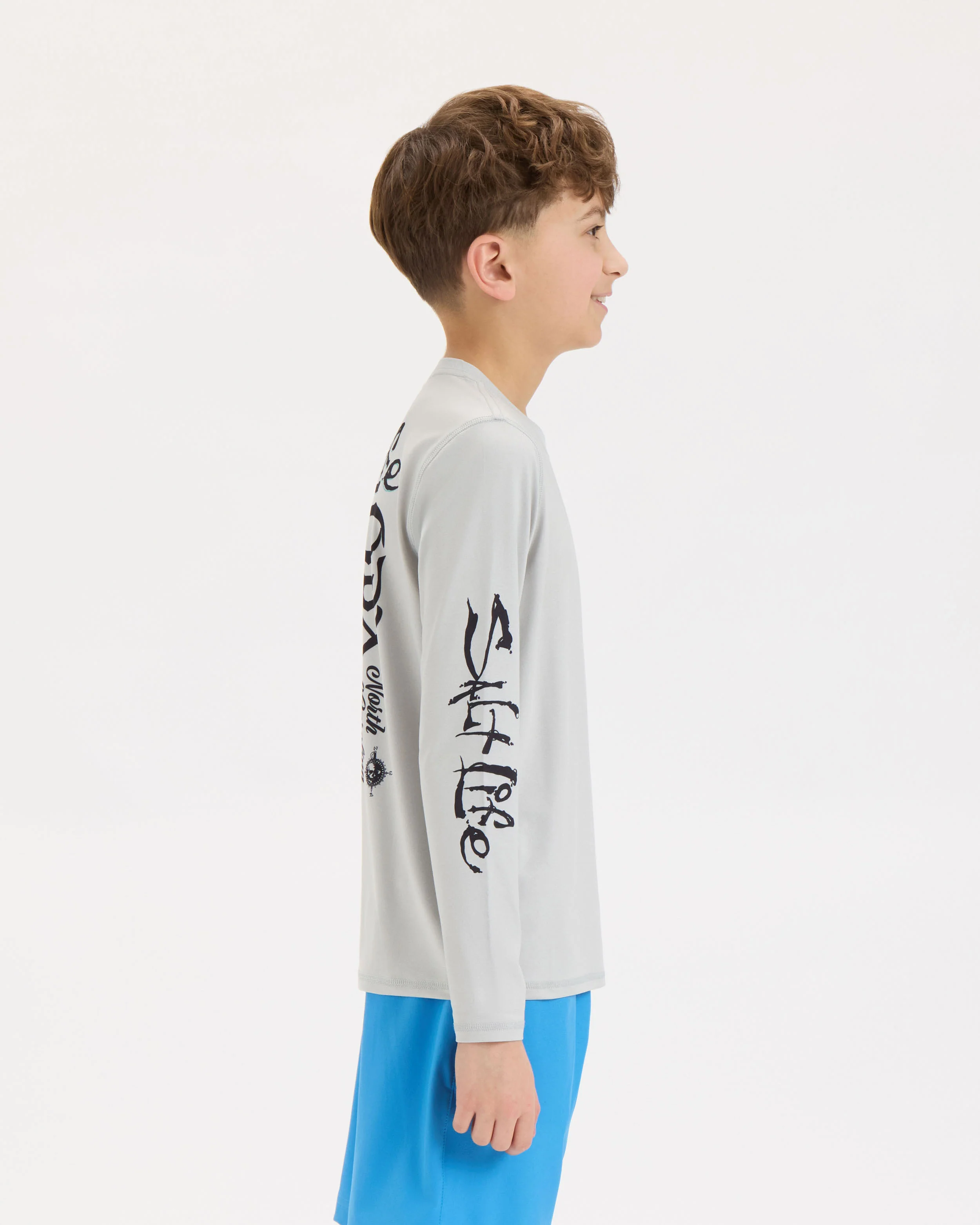 Youth OBX Map Long Sleeve Tee - Image 3