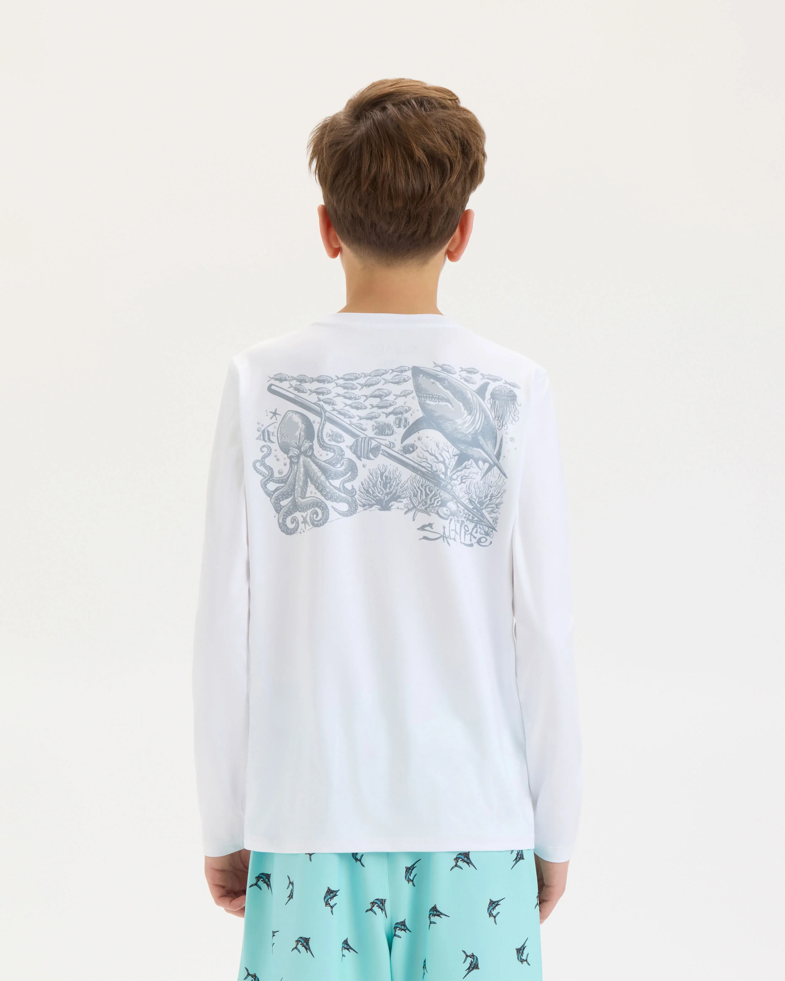 Youth Underwater SLX Performance Long Sleeve Tee - Image 4